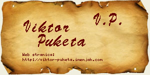 Viktor Puketa vizit kartica